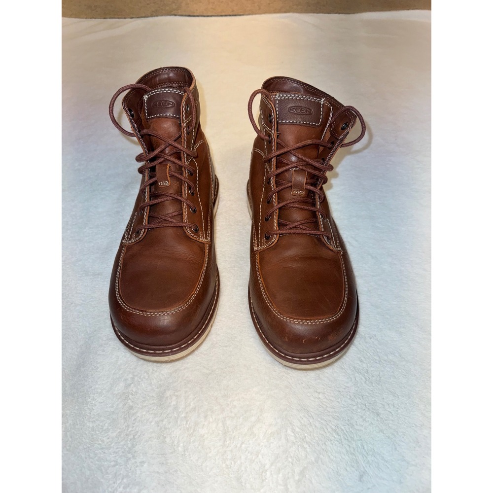 Keen Utility San Jose Aluminum Toe Work Boots Brown Leather Womens 9.5 W Wide